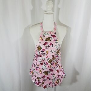 Two Lumps of Sugar Girls Ruffle Diva Apron NWT